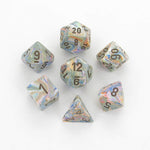 Festive Vibrant/brown Polyhedral 7-die set