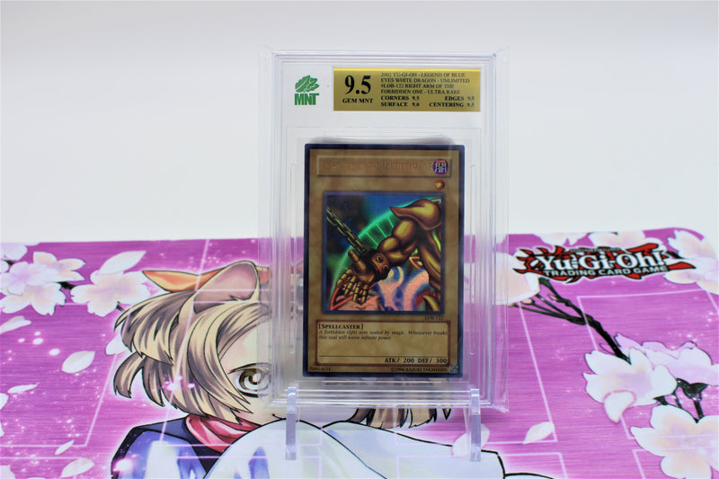 Right Arm of the Forbidden One - Unlimited Edition - Ultra Rare LOB-122 - MNT 9.5