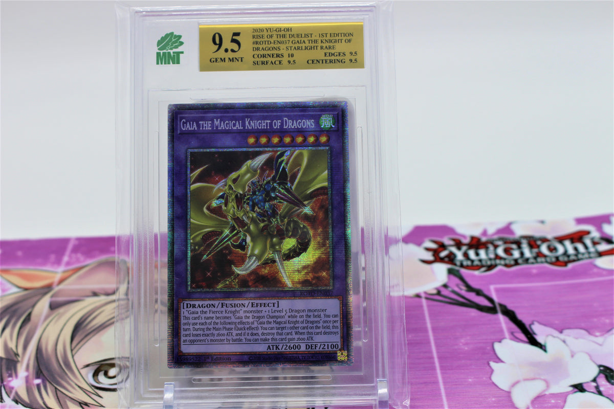 Yu-Gi-Oh! Karte „Gaia The Magical Knight Of Dragons“ – Prismatic Secret Rare, 1. Edition