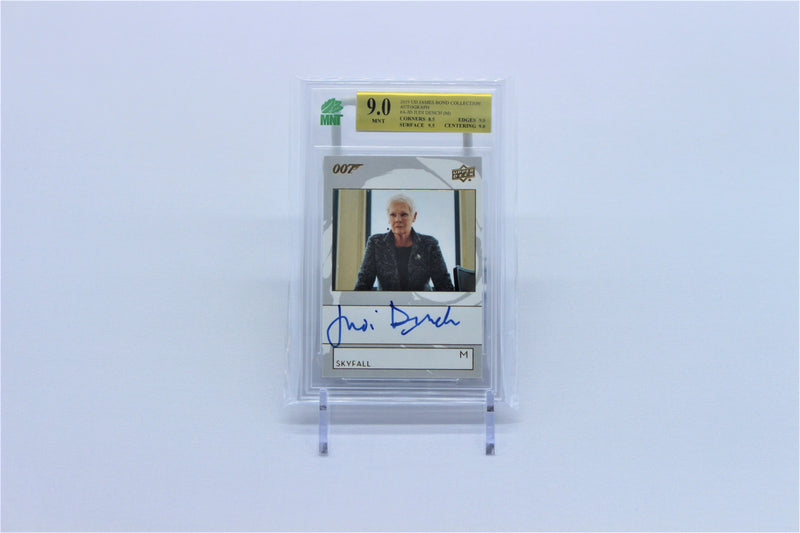 Judi Dench (M) - 2019 UD James Bond Collection Autograph - #A-JD - MNT 9.0