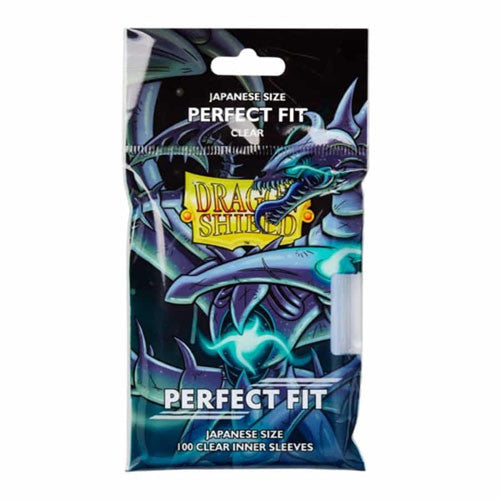 Dragon Shield Sleeves: Perfect Fit - Japanese Size - Clear