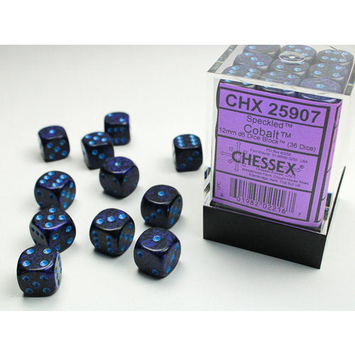 Speckled Cobalt - 12mm D6 Dice