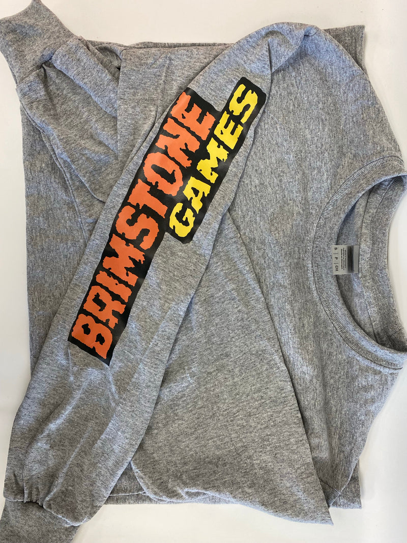 Brimstone Arm Logo Long Sleeve - Grey