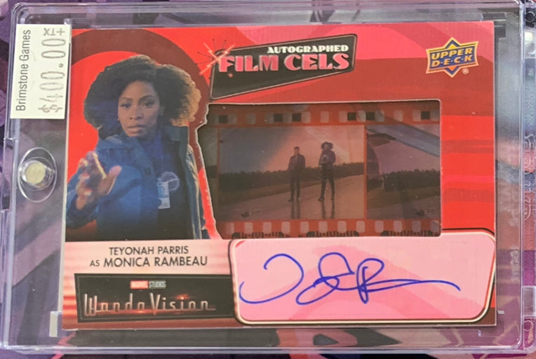 Teyonah Parris (Monica Rambeau) Autographed Film Cels FCA-TP Wandavision Trading Card