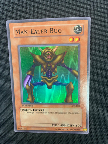 Man-Eater Bug Super Rare 1st Edition LOB-108 - Yu-Gi-Oh! Single Cards
