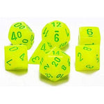 Vortex electric yellow/green Polyhedral 7-die set
