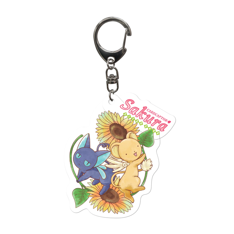 CARDCAPTOR SAKURA CLEAR CARD KEYCHAIN KERO/SPINNY