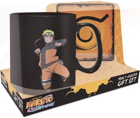 NARUTO SHIPPUDEN CLONE JUTSU MAGIC MUG/COASTER SET