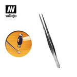 Vallejo Straight Tip Stainless Steel Tweezers (175 mm)